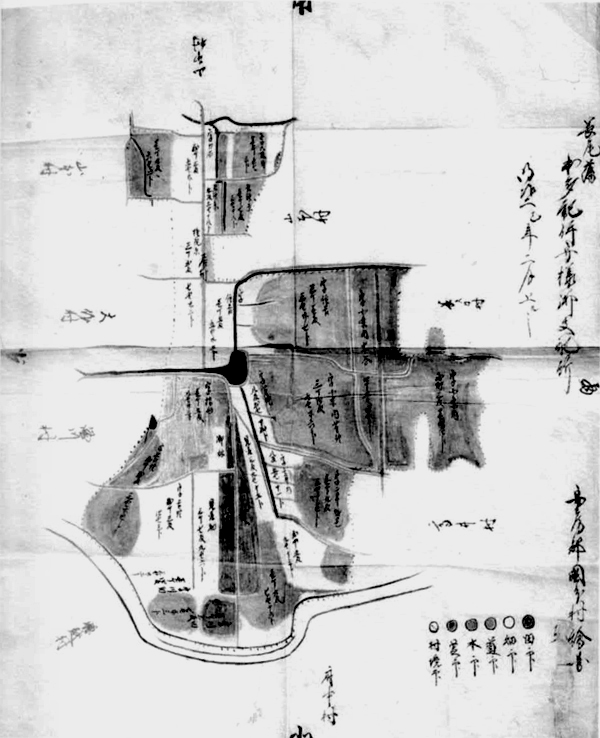 国分村絵図　明治2年（1869）