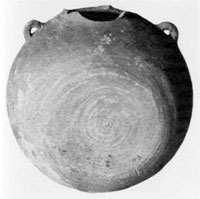 須恵器提瓶（さげべ）（富浦町谷東横穴）　古墳時代
