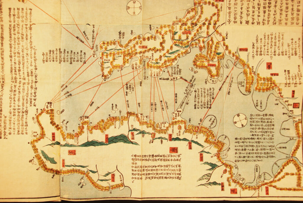 増訂伊豆七島全図＜東京湾部分＞　弘化4年（1847年）～嘉永6年（1853年）頃
