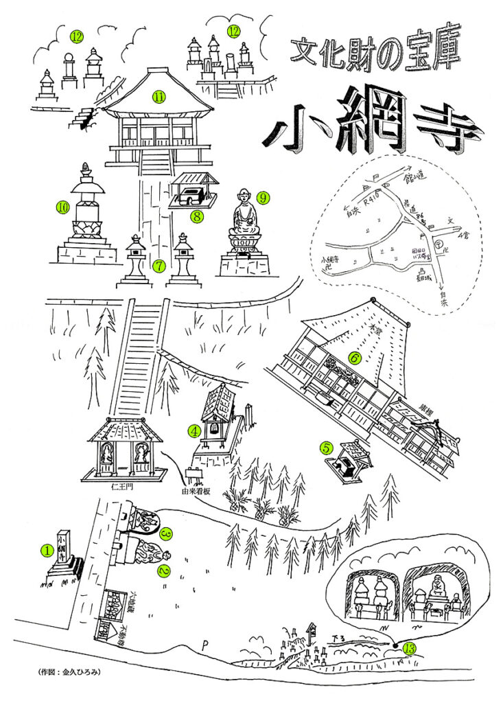 小網寺 文化財マップ